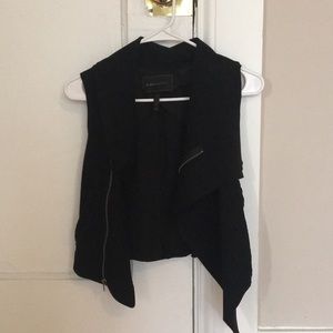 BCBG Maxazria Black Fabian Vest